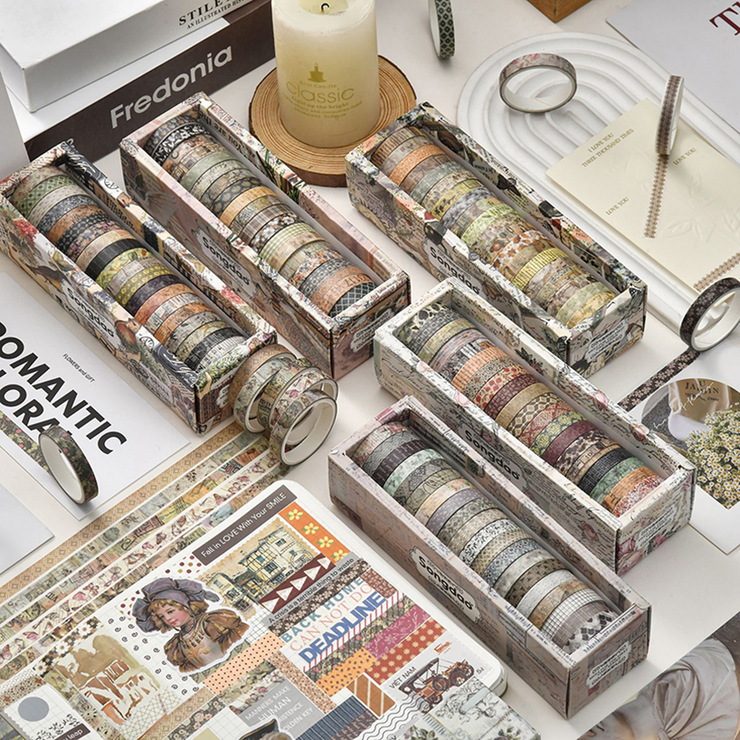 レトロ和紙テープ 20 ロールスクラップブッキング用品 Wasitape 文具 Cinta Adhesiva Decorativa 学用品マスキングテープ