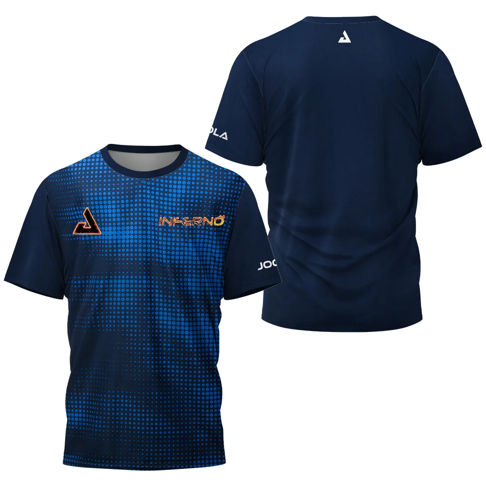 2025 New men's summer Table tennis monogram print Men's badminton Tennis brand Quick dry short sleeve men's Tops sports T-shirt