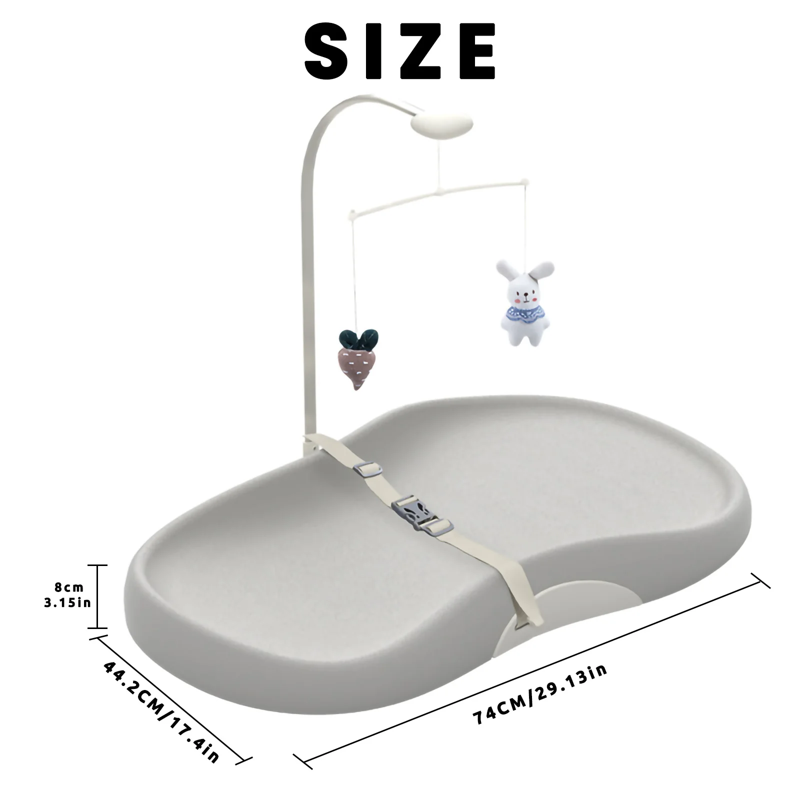 Matelas à langer pour bébé, Style pépinière, nettoyant, profilé, facile à nettoyer, conception antidérapante pour les tables à langer
