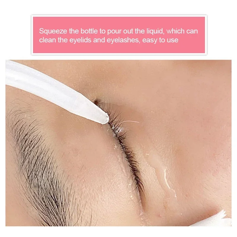 150/250/500ml Eyelash Remover ขวด Eyelash EXTENSION เครื่องมือแต่งหน้าทําความสะอาดขวดโค้ง Spout CLEANER กันน้ํา