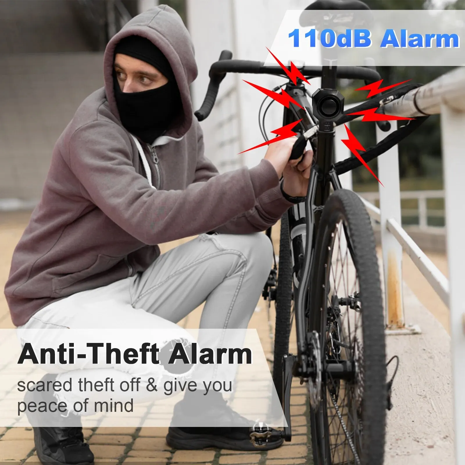 Draadloze Fiets Vibratie Alarm Usb Opladen Afstandsbediening Inbraak Motorfiets Security Detector Systeem Fiets Alarm