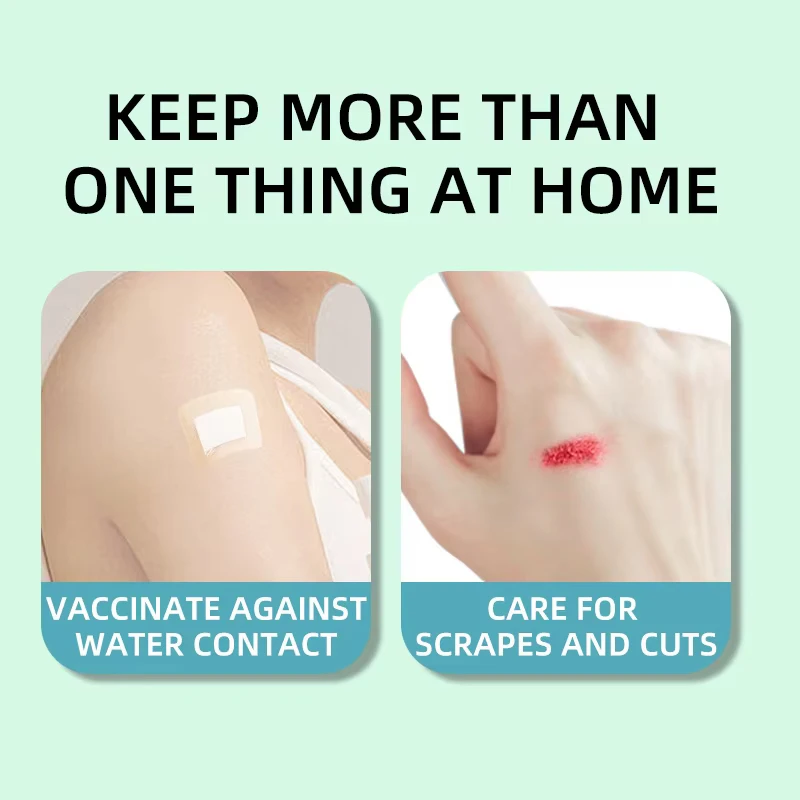 50 pièces 38*38mm Transparent PU carré pansement adhésif imperméable pansement autocollant de protection