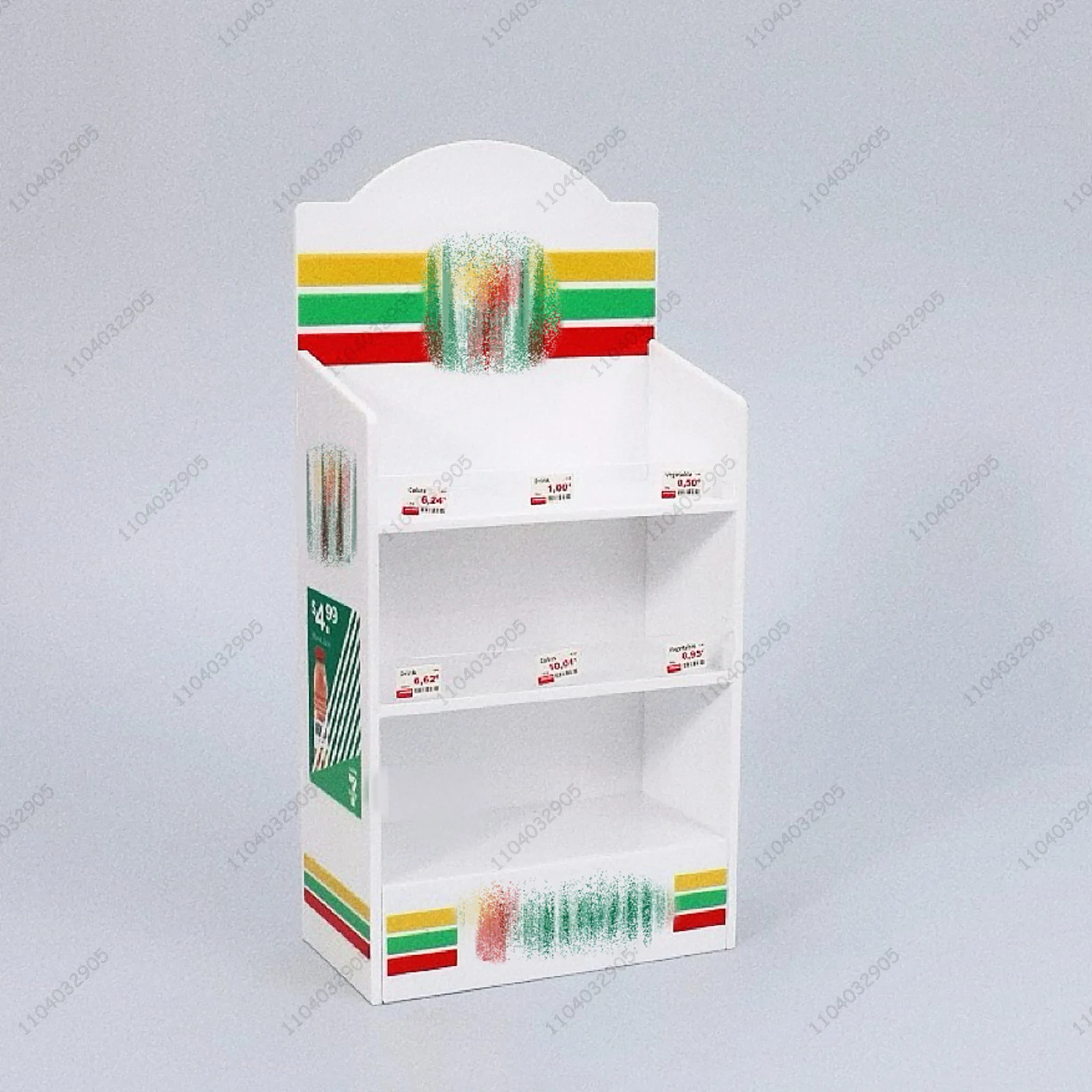 Miniature Shop Furniture Fridge Freezer Shelf Cool Drink Food Items Toy Mini Handcraft Dollhouse Simulation Scenario Display