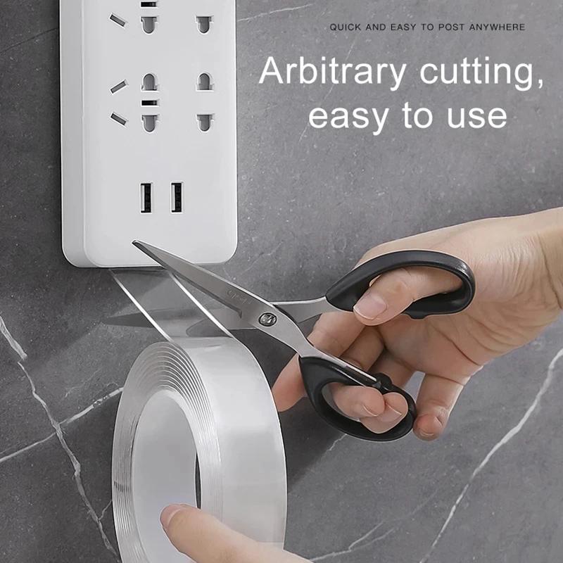 1pc Nano Tape Nastro biadesivo super resistente Adesivo extra forte Nastro trasparente impermeabile antiscivolo per cucina bagno
