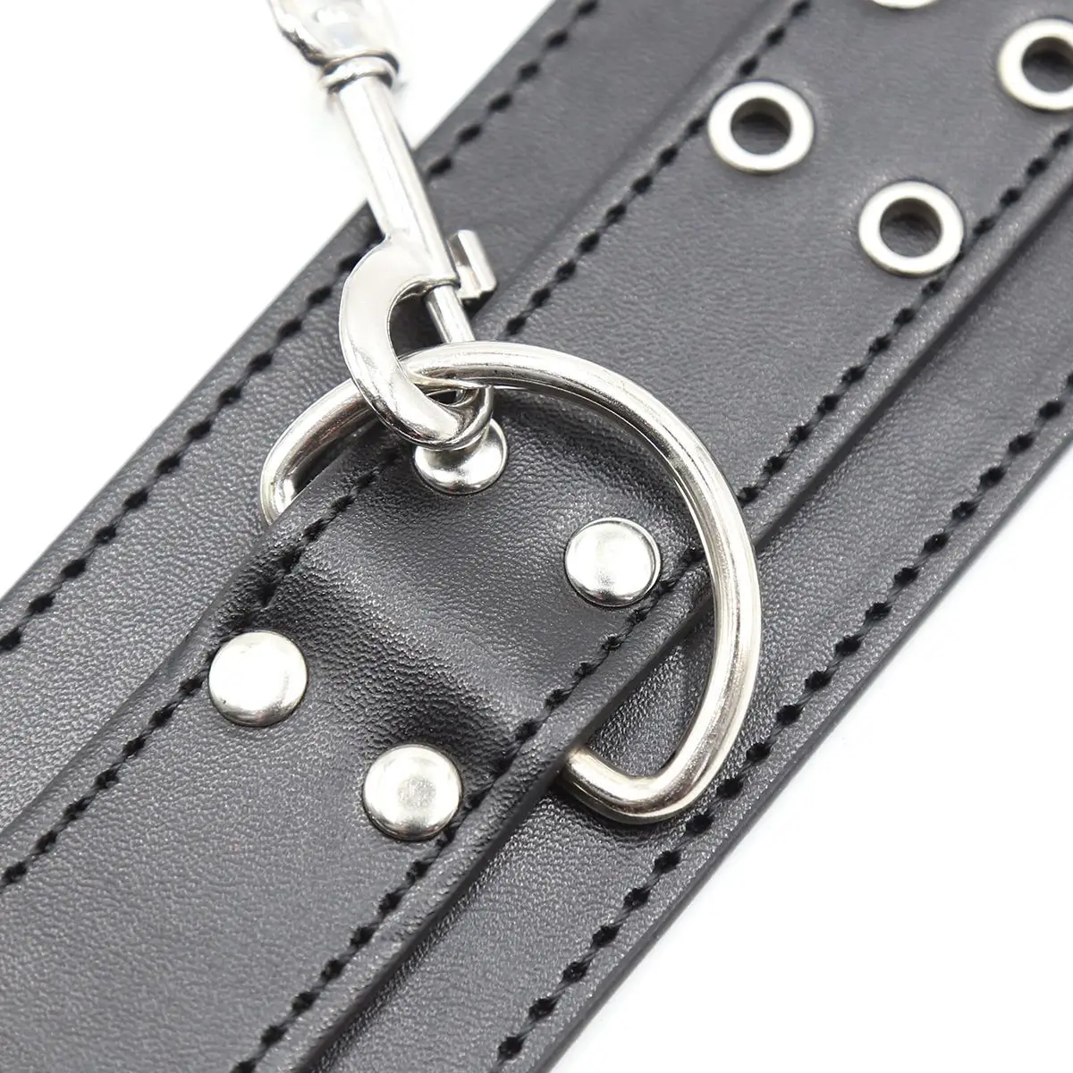 Pu หนัง Handcuffs และ Footcuffs แฟชั่นเกม Party Binding เหมาะสําหรับคอสเพลย์เครื่องแต่งกายอุปกรณ์เสริม Stage Performance Props