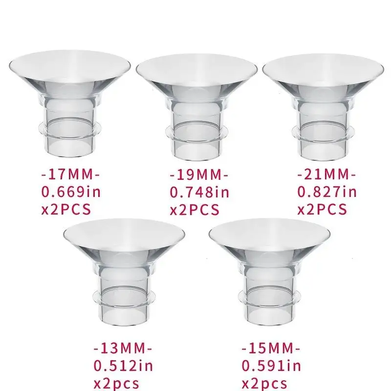 Inserção de flange 1P compatível com Momcozy/Medela/Spectra/YOUHA/TSRETE Escudos/flange de 24 mm, reduz o túnel de 24 mm para baixo até o outro tamanho