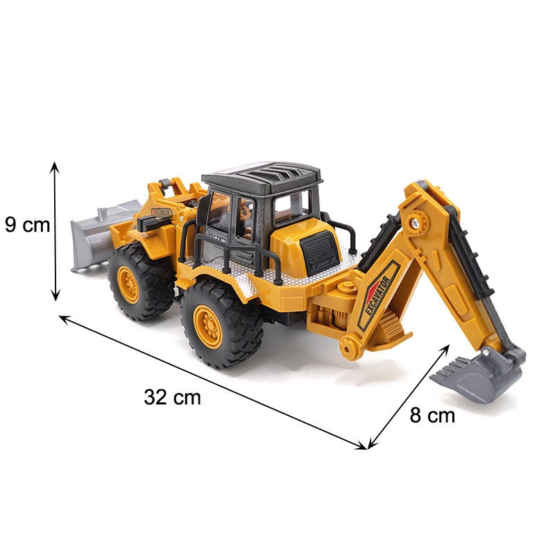 Techniek Diecast Traagheid Rijden Speelgoed voor Jongens Legering Tractor Graafmachine Bulldozer Kids Truck Kinderen Voertuig Model Gift