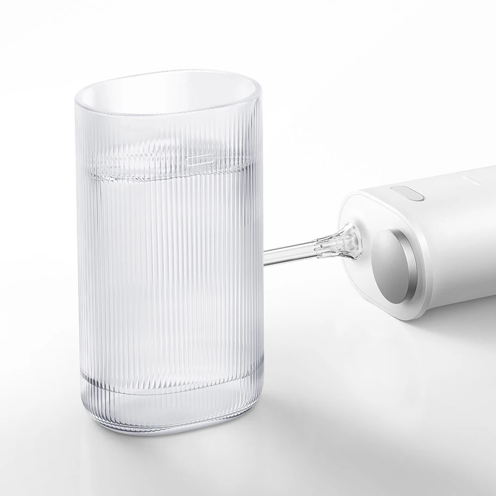 XIAOMI MIJIA 口腔洗浄器 F400、4 ギアフラッシュモード、200 mL 大容量水タンク、歯科用ウォーターフロッサーズピックジェット、Type-C 充電