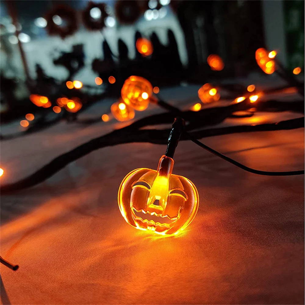 Halloween Lichter Fledermaus Kürbis Led String Licht Weide Rebe Licht Biegsamen Baum Lampe Halloween Party Home Decor Happy Halloween