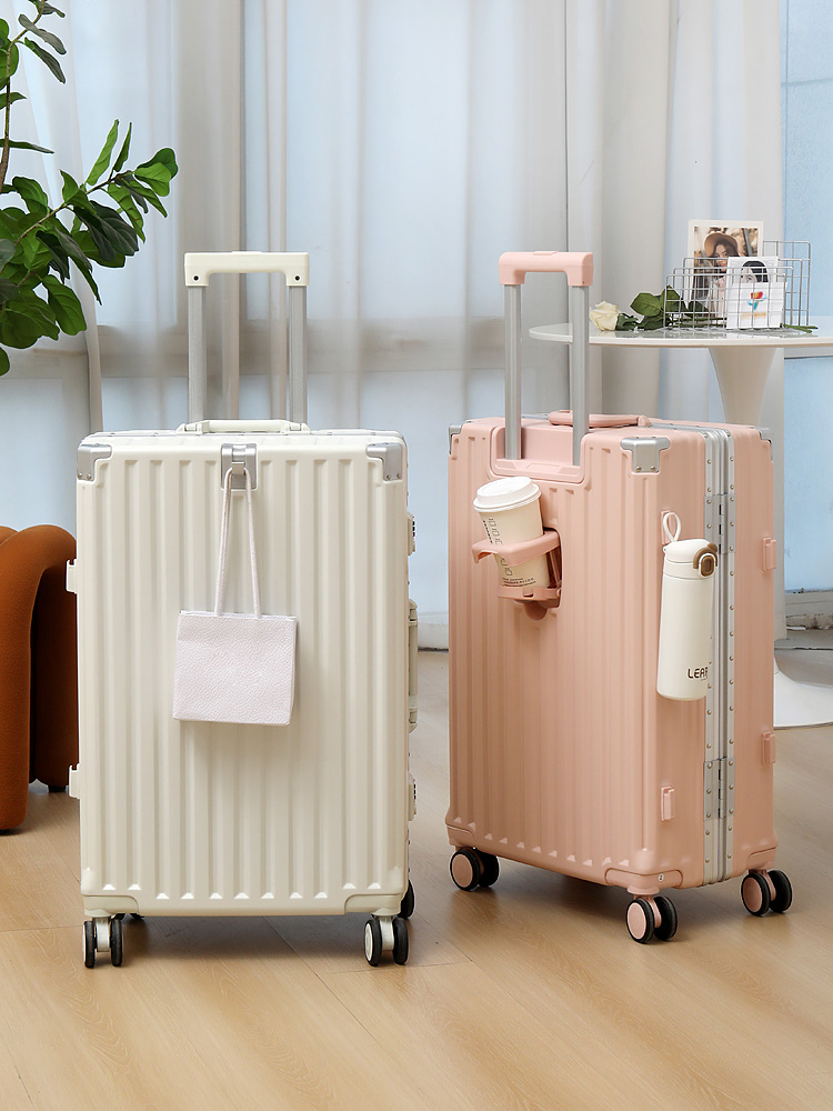 新しい大容量 24 インチアルミフレーム機内持ち込み荷物学生旅行スーツケース 28 インチ男性と女性のためのパスワードロック