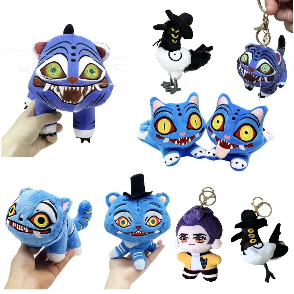 Nuovo Anime Kpop Demoni Hunters Peluche Carino Viola Tigre Cappello Nero Gazza Con 3 Occhi Mostro Caccia Ragazza Gruppo Bambola Per Ventole Regali