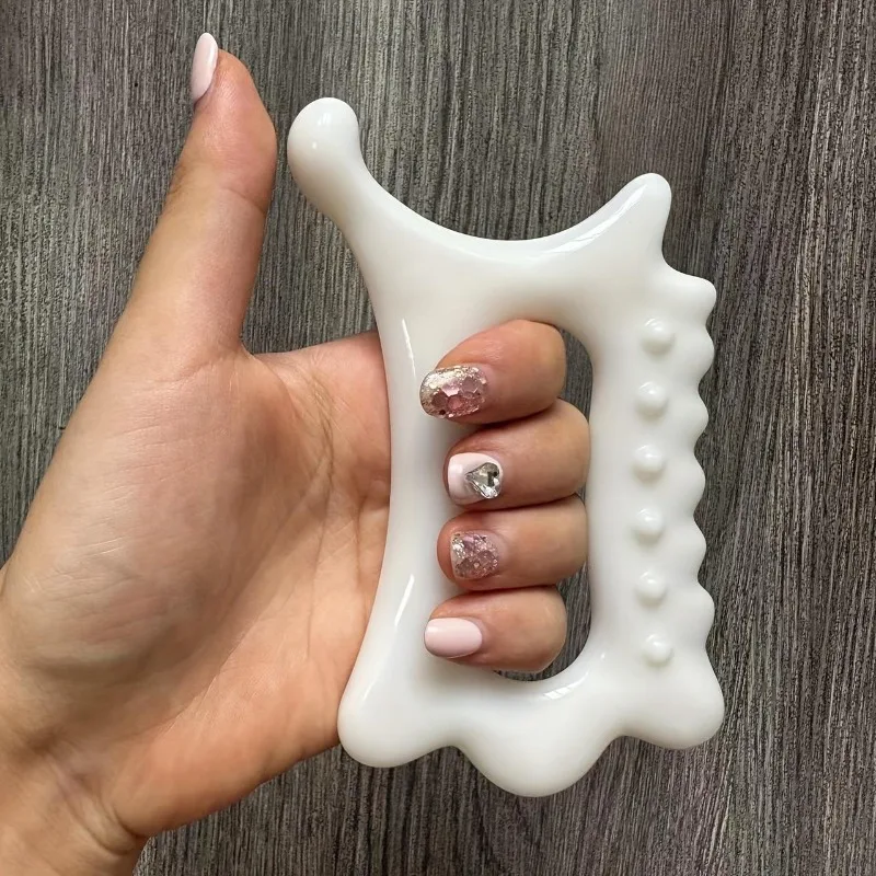Ergonomisches, vielseitiges Hand-Gua-Sha-Brett für Gesicht und Körper – nicht aus Keramik, Gua-Sha-Massagegerät, Entspannungs- und Schönheitsmassagegerät