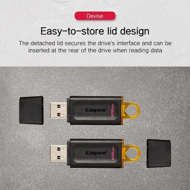 Pendrive Kingston Pendrive USB DTX Pendrive 64GB 128GB 256GB USB3.2 Flash Disk Mini Key Memory Stick 3.0