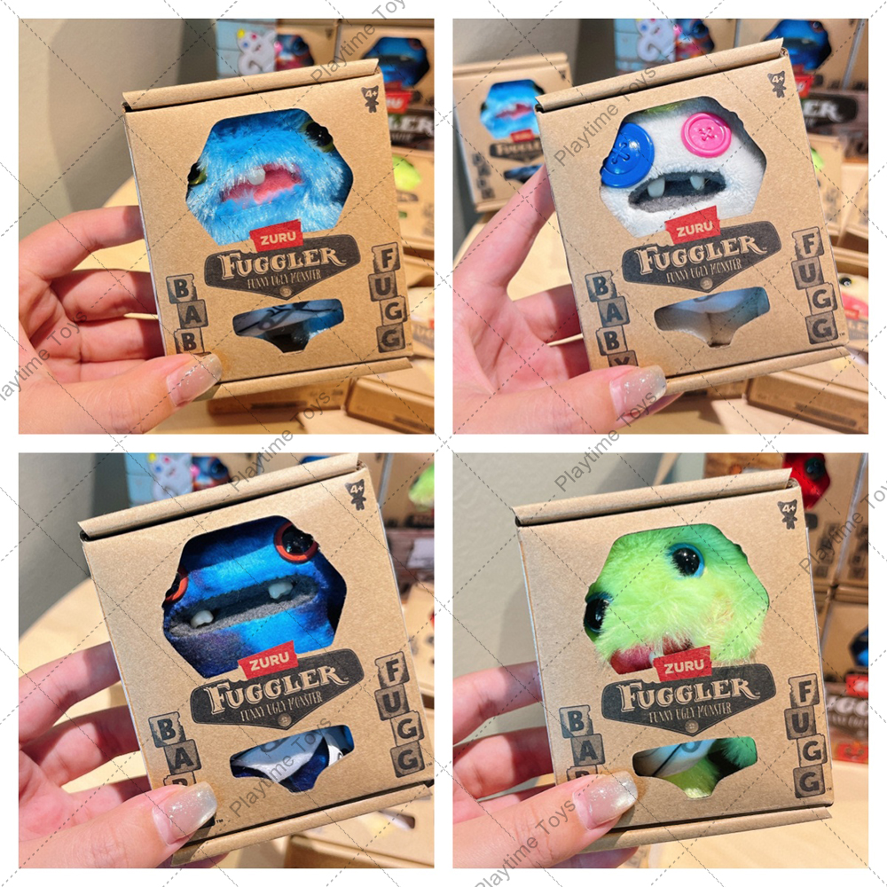 Fuggler Ugly Monsters оригинальные плюшевые игрушки с зубцами McGo Rabbit с широкими глазами и леопардовым принтом, плюшевый брелок, кулон, горячие подарки