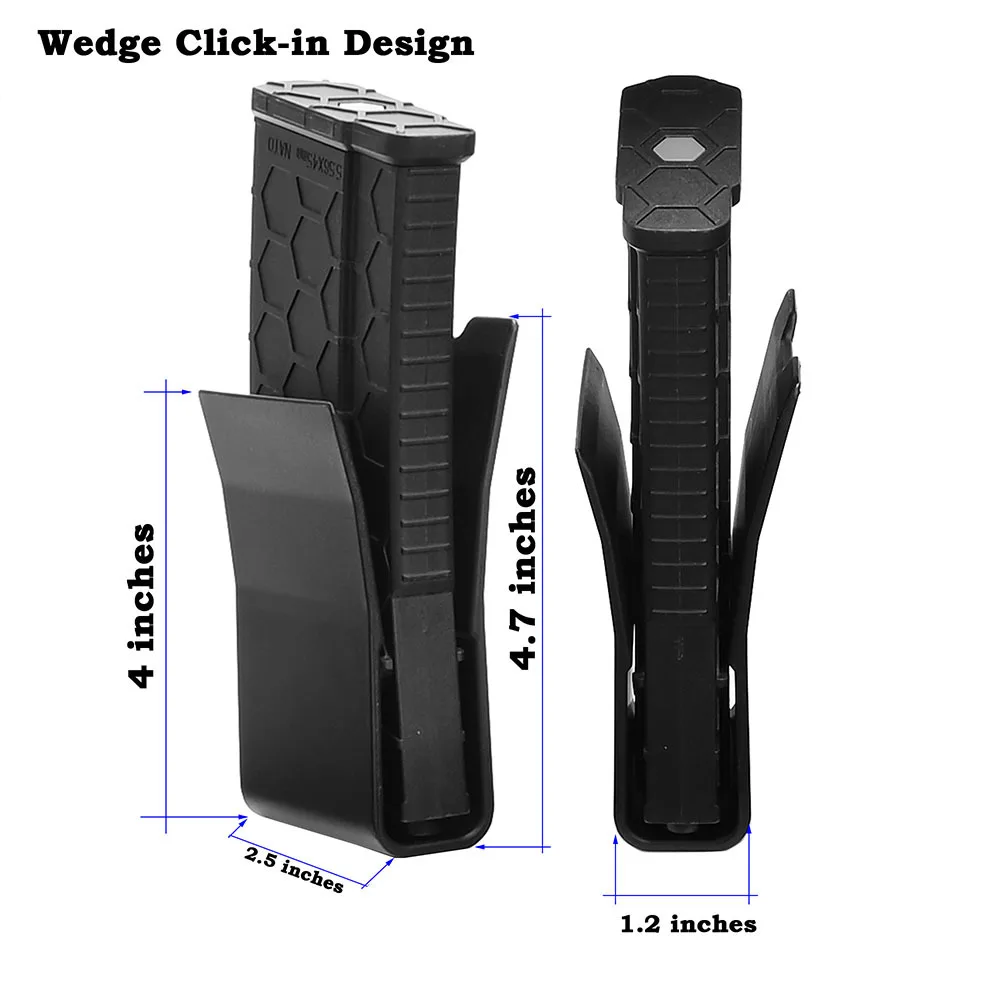 Tactifans MAG Insert,Nylon Wedge Mag Pouch Insert 5.56,Molle Magazine Insert for 556 762 Open Top Magazine Pouches