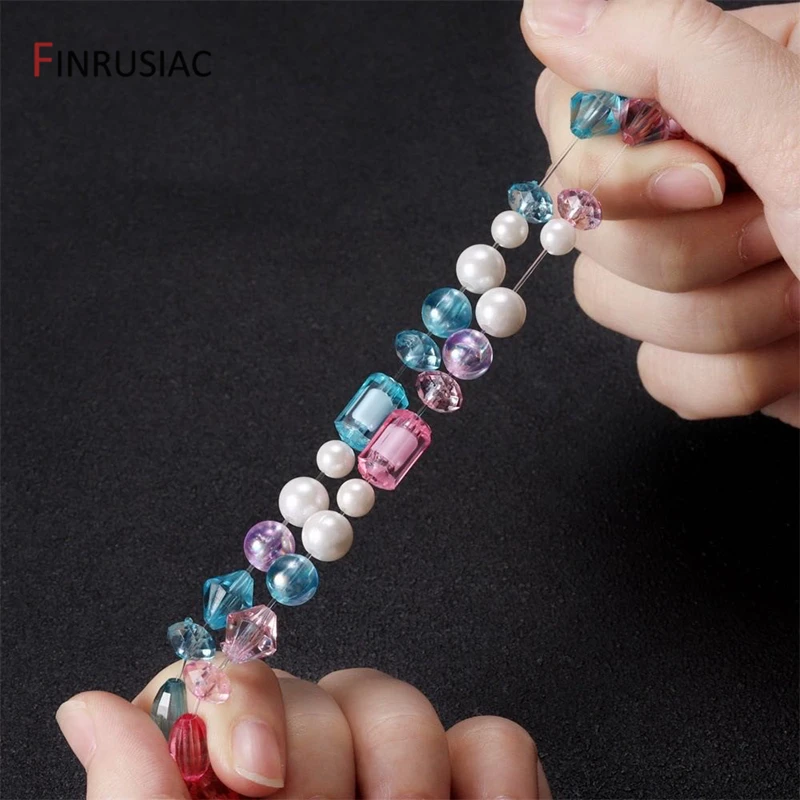 0.4-1.0mm cabo elástico corda de cristal transparente linha elástica para fazer jóias, diy pulseira colar frisado acessórios