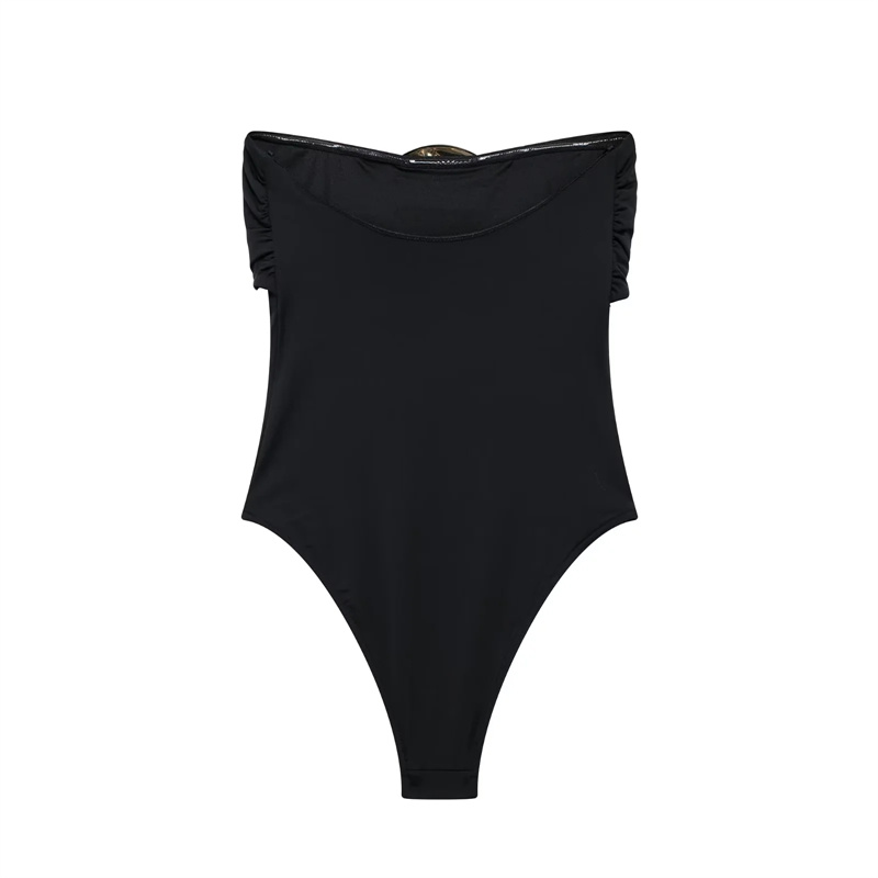 ONKOGENE 2024 Extreme Bodysuit Frauen schulterfrei Sexy Bodys für Frauen Schwarzer Körper Einteiler Sexy Outfits Dessous Body Anzüge Frau