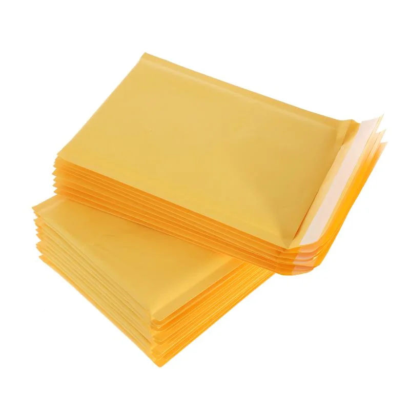 100 ชิ้น/ล็อตกระดาษคราฟท์ฟองซองกระเป๋าที่แตกต่างกันข้อมูลจําเพาะ Mailers จัดส่งซองจดหมาย Bubble Mailing Bag