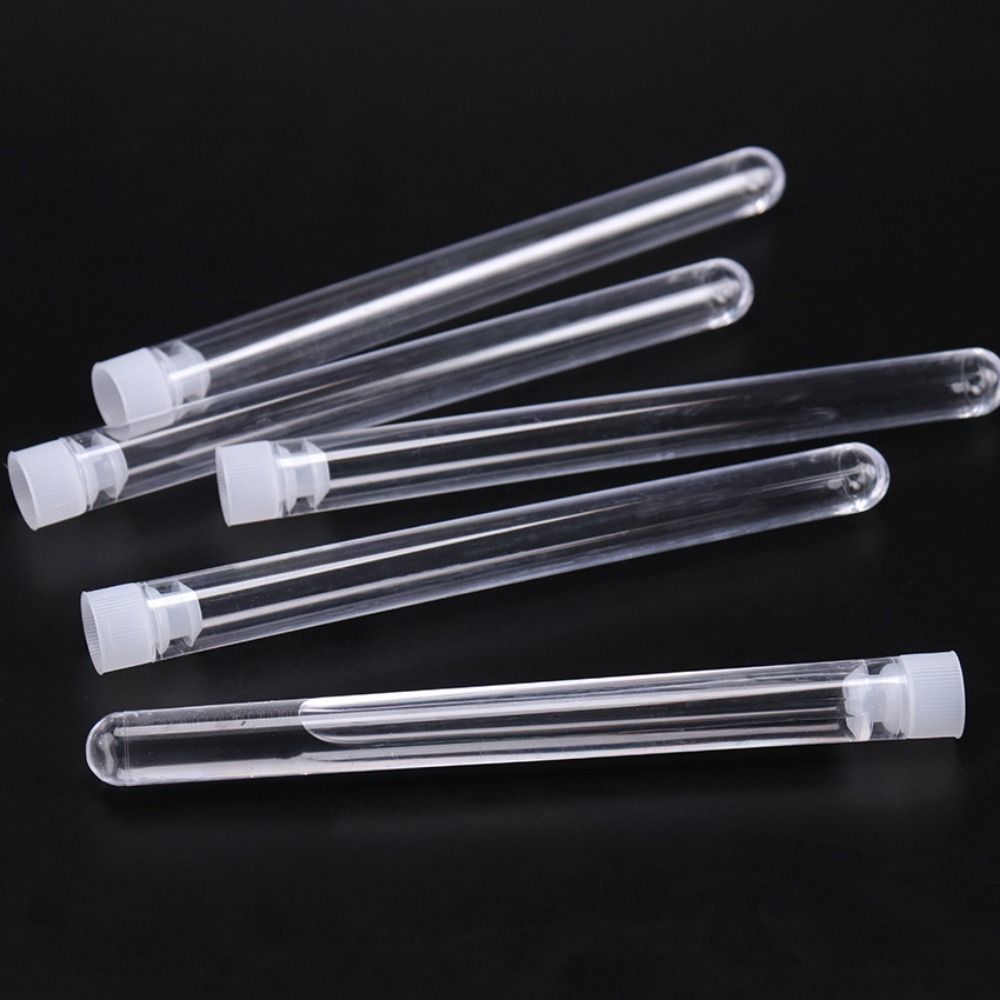 뚜껑 알약 포함 분말 공예 플라스틱 병, 액체 캡슐 보관 바이알 샘플 용기, 15x150mm 반투명 테스트 튜브, 10 개