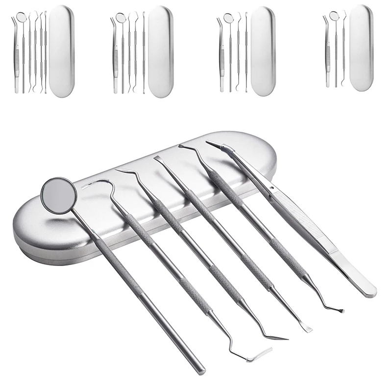Dental Spiegel Sichel Zahnstein Scaler Zähne Pick Spachtel Dental Labor Ausrüstung Zahnarzt Geschenk Mundpflege Zahn Reinigung Werkzeuge