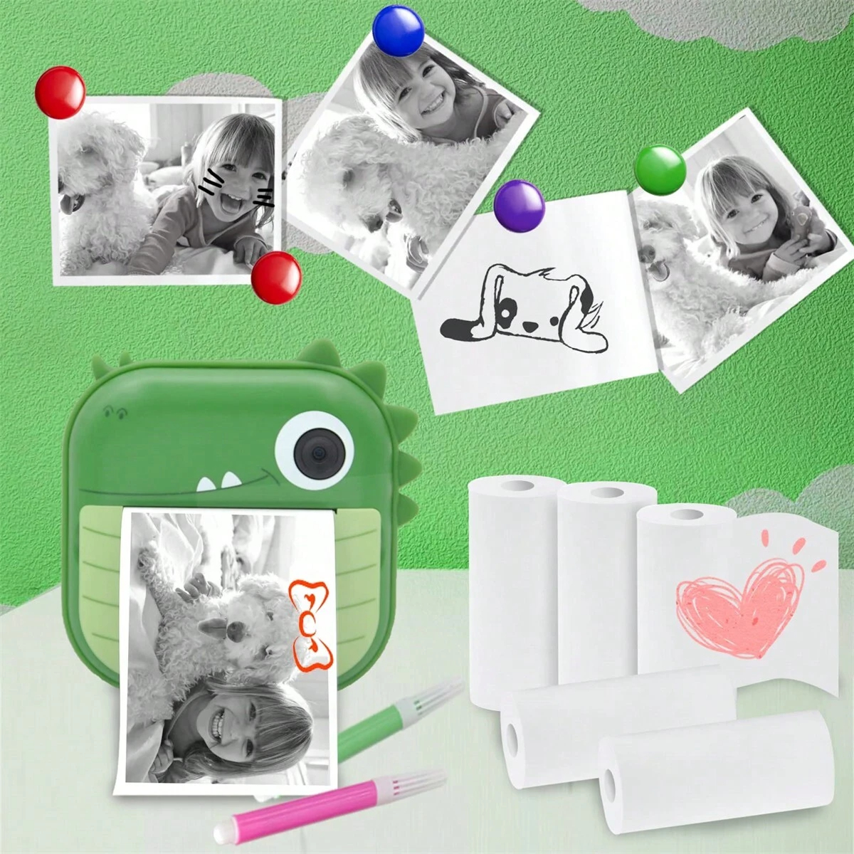 Mini papier termiczny bez naklejek 57 mm do przenośnej drukarki fotograficznej Papier termiczny do drukowania do drukarek kieszonkowych Aparat fotograficzny