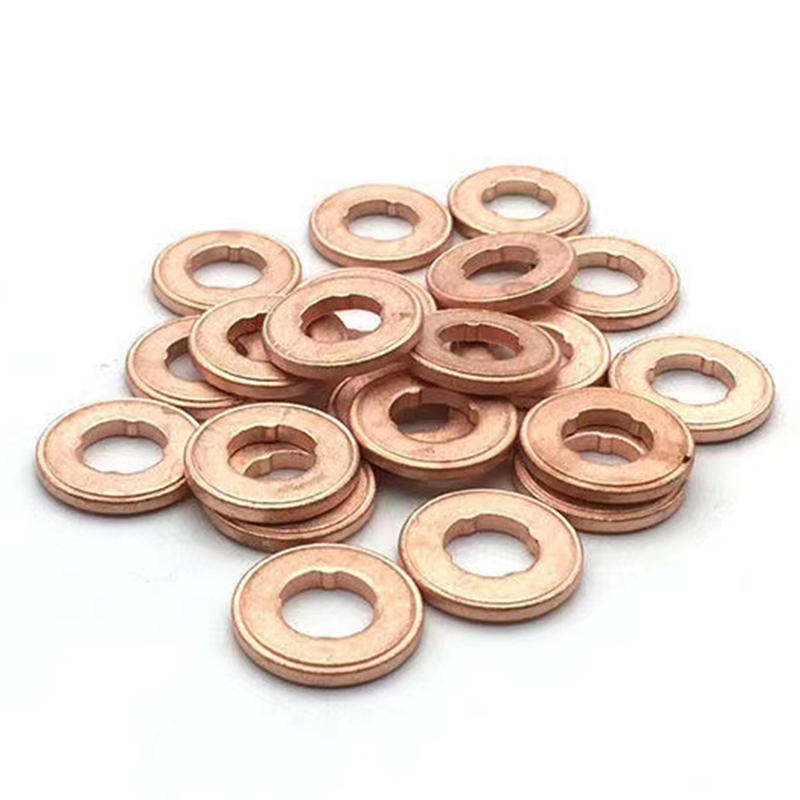 50 個 7x15mm EURO-III コモンレールインジェクターノズル銅パッドガスケット、ディーゼルインジェクターシール、ディーゼルポンプ修理ツール部品用