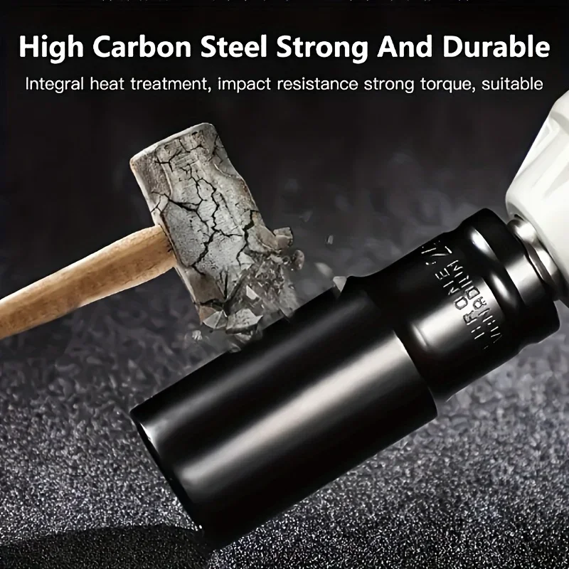 10Pcs of Extended Socket Head Electric Socket Set Telescopic Socket Head Automotive Maintenance Tool Hexagonal Extension