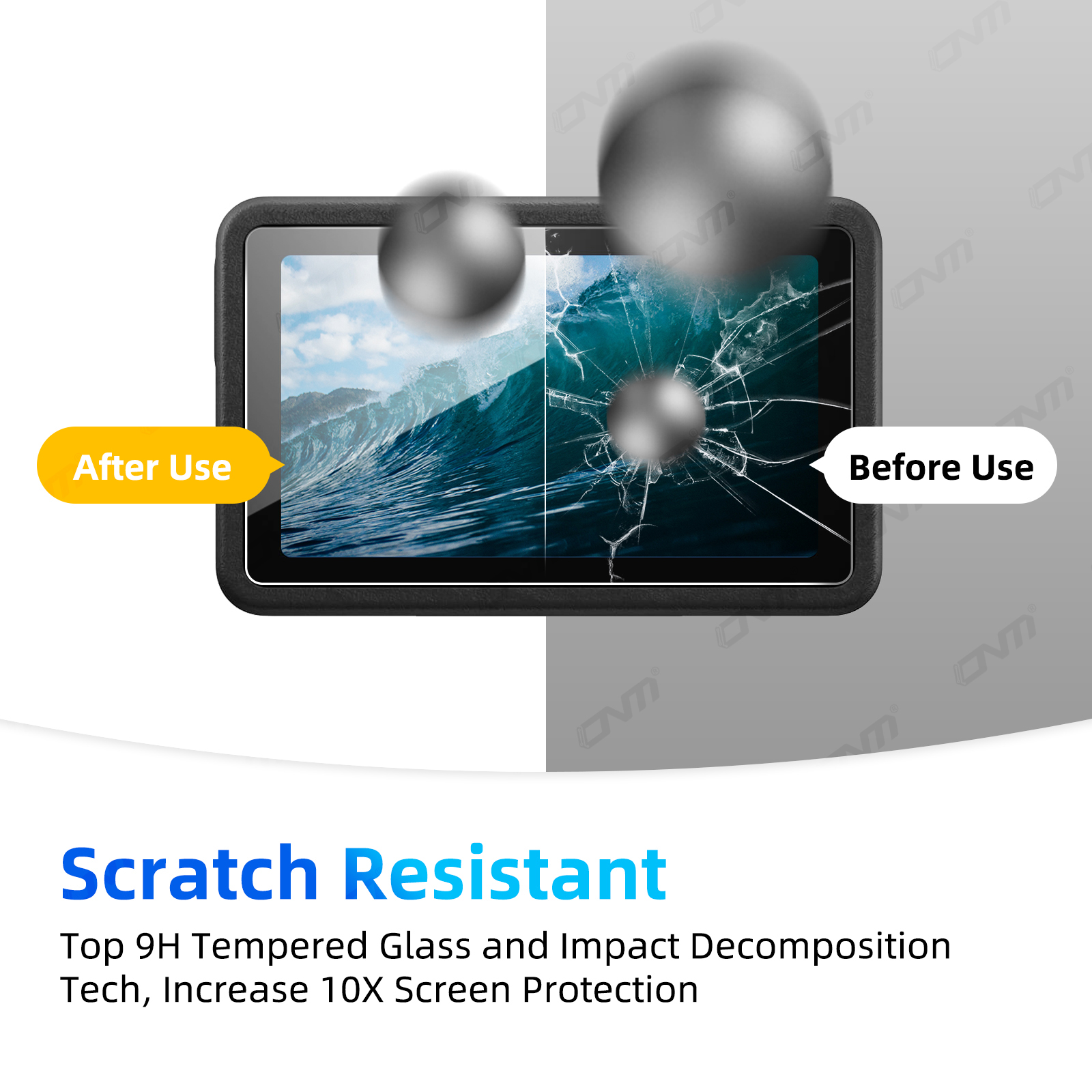 [9PCS] Screen Protector for DJI Osmo Action 5 Pro Ultra-Clear Tempered Glass Camera Lens Screen Protector Film Accessories Set