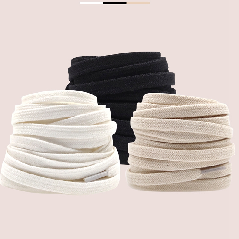 1 par de cordones de zapatos clásicos Retro de doble tejido, cordones de lona de algodón para zapatos planos, cordones para zapatillas, cordones para botas deportivas, cordones para zapatos