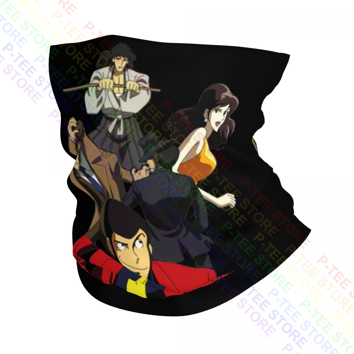 Lupin Iii Lupin Die Dritte Cartone Anni 80 Mito Hals Gamasche Bandana Schal Gesicht Maske Ski Ourdoor Gamasche Rohr