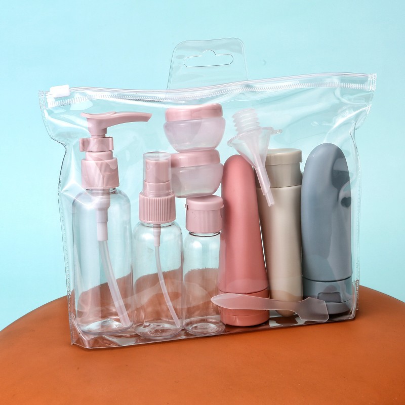 Travel Liquid Container Portable Tool Perfume Bottle Set Refillable Spray Lotion Shampoo Shower Tube Bottling Refill Cosmetic