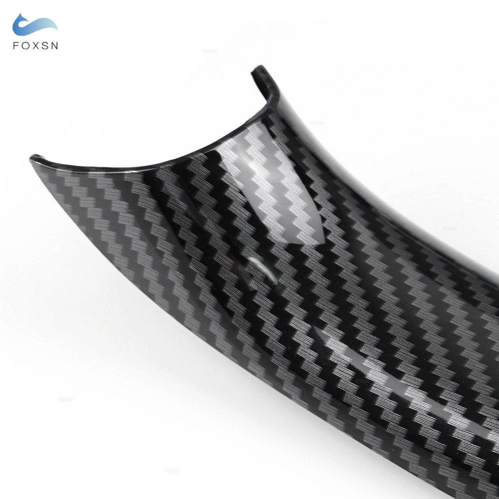 BMW X3 X4 F25 F26 2010 2011 2012 2013 2014 2015 2016 車のインテリアドアハンドルパネルプルカバー LHD/RHD カーボンテクスチャ/ブラック