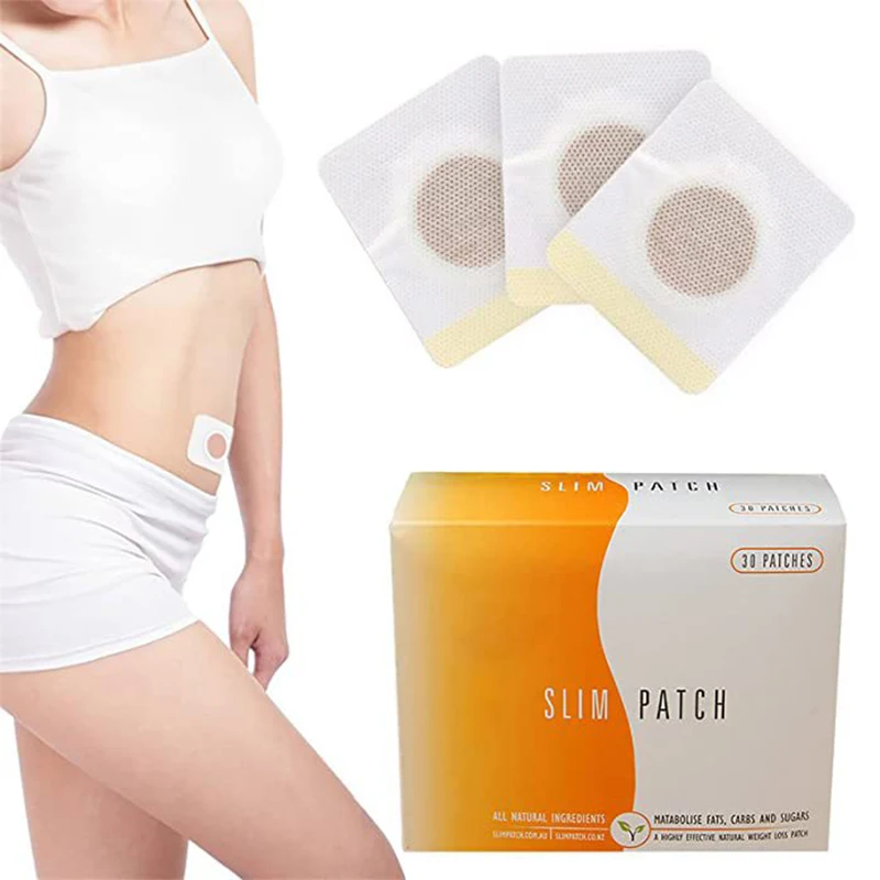 30 Cái/hộp Giảm Cân Slim Miếng Dán Tan Mỡ Giảm Béo Sản Phẩm Thân Bụng Vòng Eo Giảm Cân Bào Béo Miếng Dán