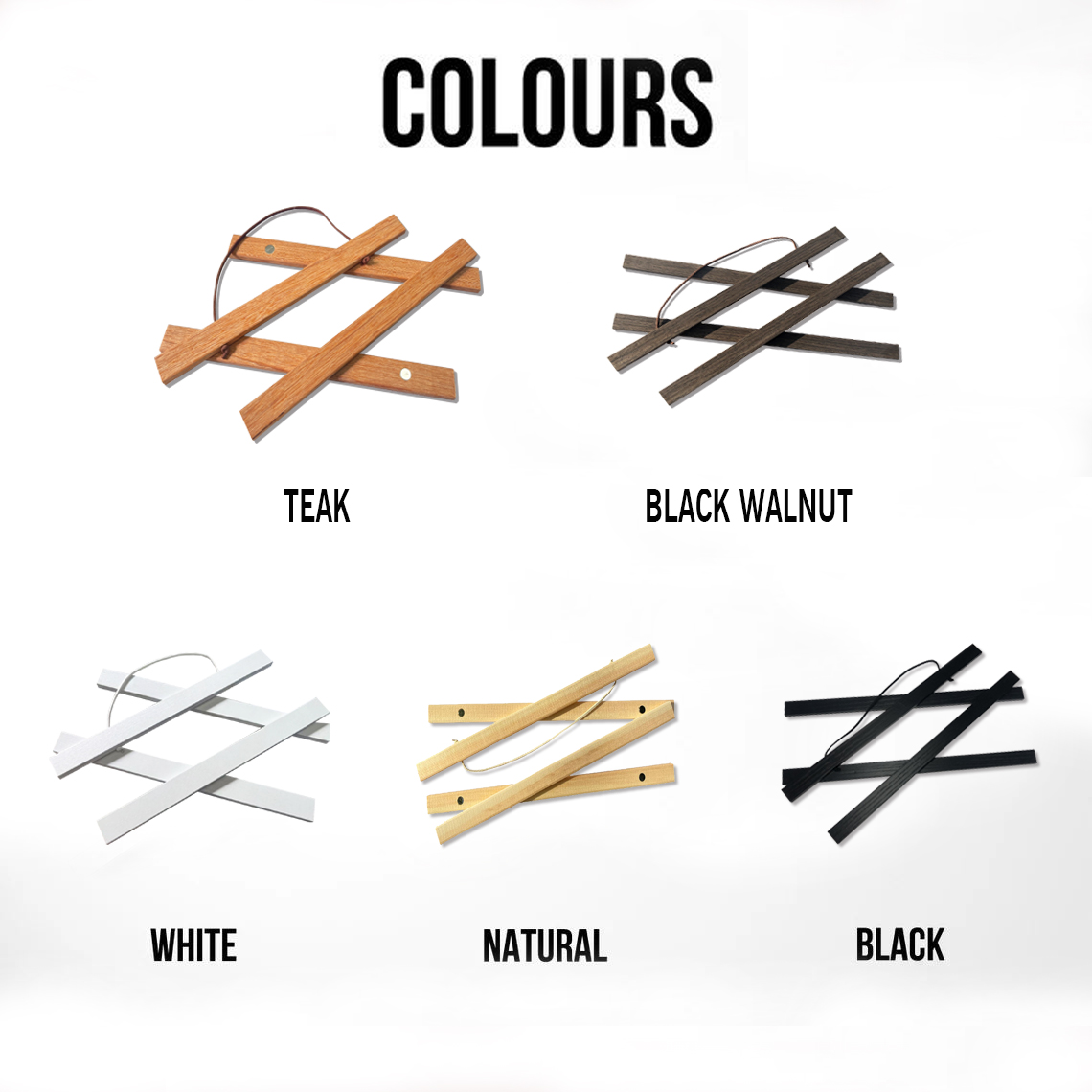 Natural Wood Magnetic Poster Hanger 21 30 40 50cm Teak Pine Scroll Painting Frame Wood Photo Frame Black White Canvas Frame