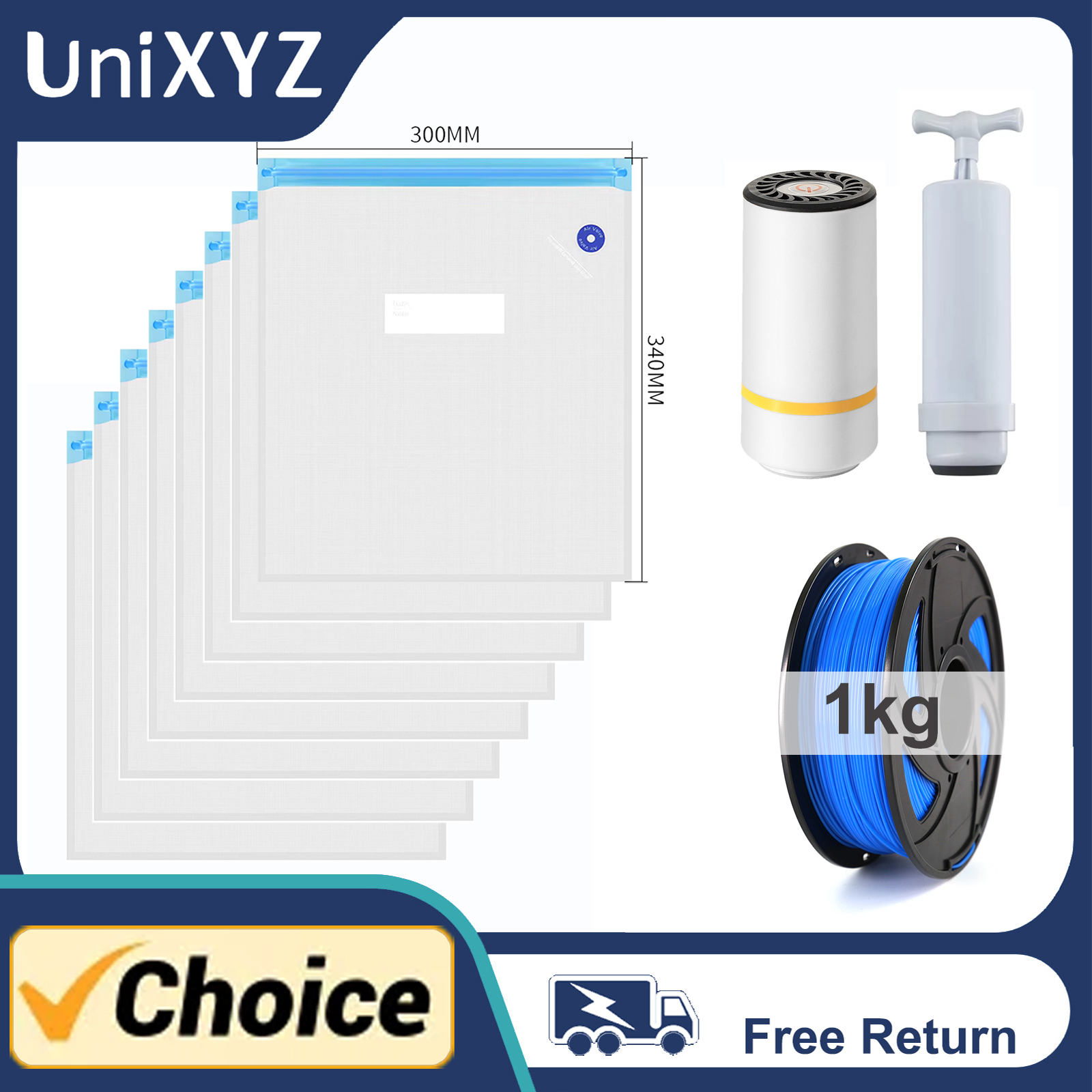3D เครื่องพิมพ์ Filament กระเป๋า PLA ABS PETG ถุงสูญญากาศเครื่องเป่า Safekeep ความชื้นทนถุงปิดผนึก Keep Filament แห้งปิดผนึก