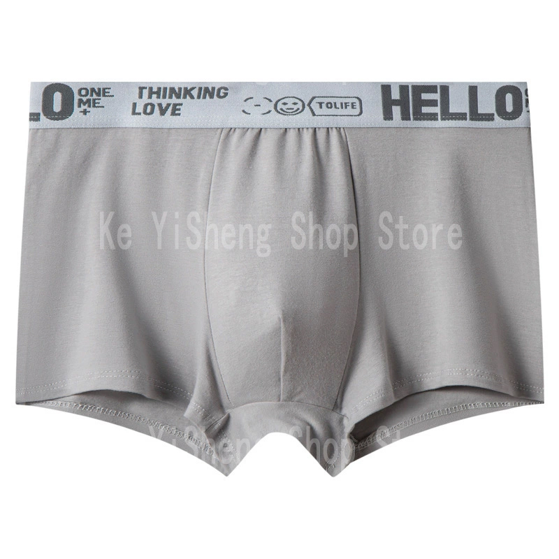 10 pezzi di biancheria intima da uomo a vita media, boxer leggeri e traspiranti, boxer da lettera, mutande da uomo in più colori