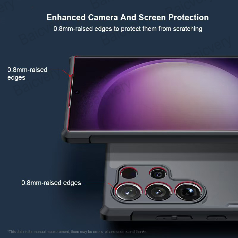 Capas untuk ITEL S25 penutup lensa pelindung cangkang belakang akrilik antijatuh sangat jernih