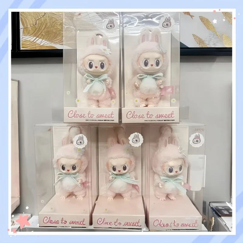 2025 réplica de caja ciega de alta calidad The Monsters Labubu Mokoko Sweetheart Series figura llavero adornos juguetes regalos de cumpleaños