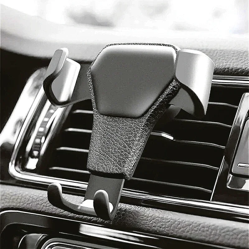 Suporte universal para carro, clipe de montagem para ventilação de ar, interior, suporte para celular, gps, travamento automático, suporte para telefones de 4.0 a 7 espaços