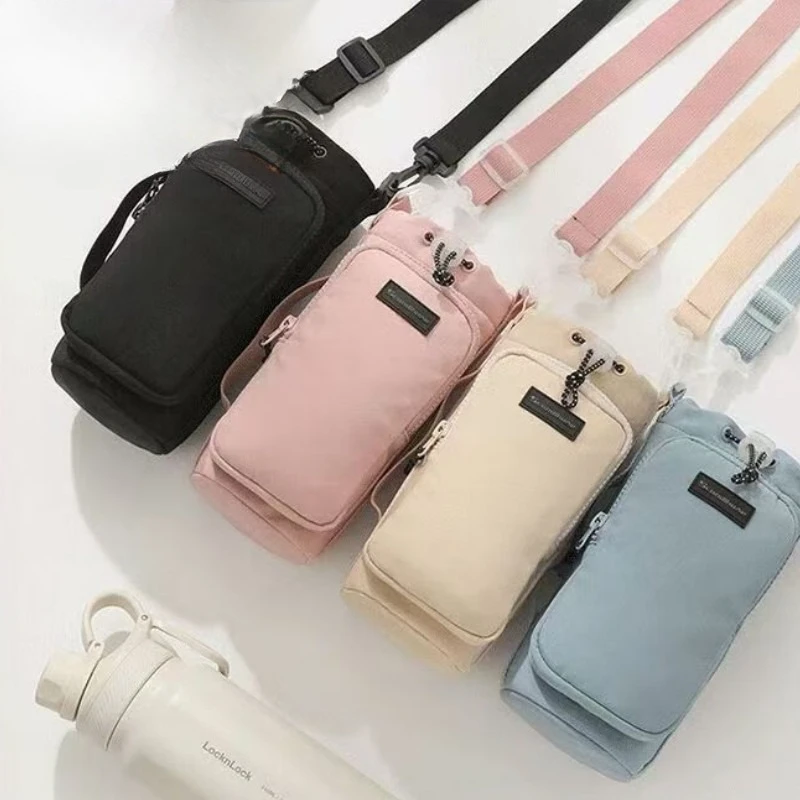 Premium simples copo de água bolso portátil garrafa de água saco de viagem volta do telefone móvel copo de água capa protetora universal