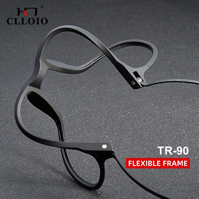 CLLOIO High Quality UltraLight Pure Titanium Anti Blue Ray Reading Glasses Myopia Hyperopia Optical Glasses Prescription Eyewear