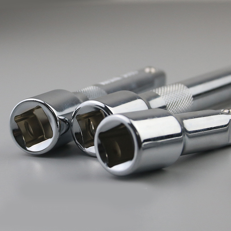 1/4" 3/8" 1/2" Socket Ratchet Wrench Extension Bar 50/75/100/125/150/250mm Long Bar Steering Sleeve Connecting Rod Accessories