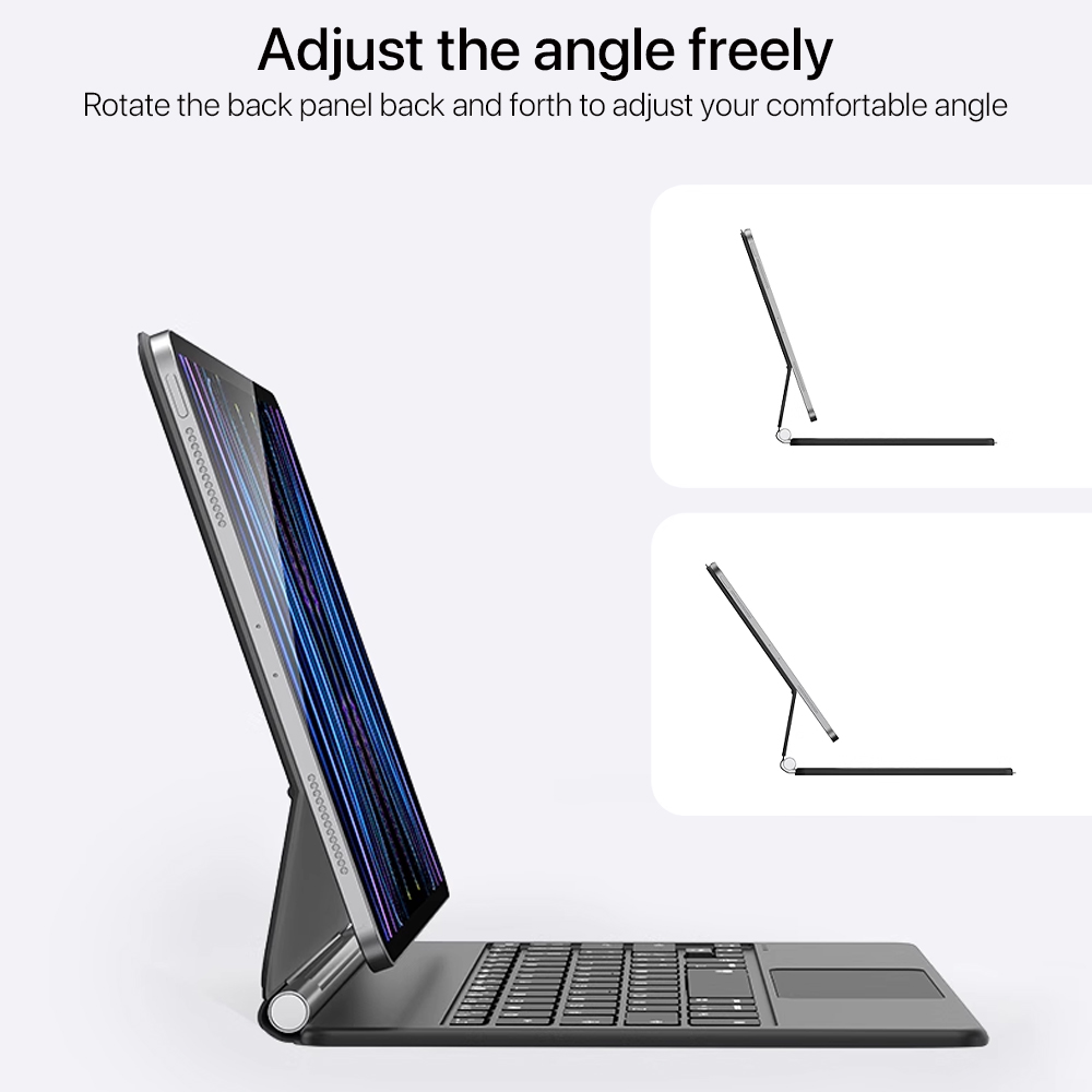 Magic Keyboard Case For Ipad 10th Air 4 5 11in 12.9in Magnetic Backlight Bluetooth Wireless Keyboard Ipad Case Ipad Accessories