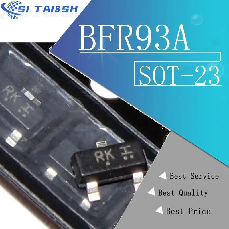 Si Tai&SH 50PCS  BFR93A SOT23 BFR93 Radio frequency (RF) bipolar transistor NPN  RF TRANSISTOR new original Data system