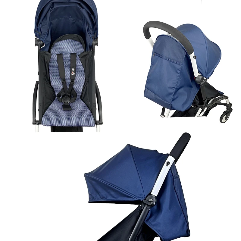 Capa para carrinho de bebê, almofada de assento compatível com babyzen yoyo, colchão com zíper traseiro, bolso, acessórios para carrinho