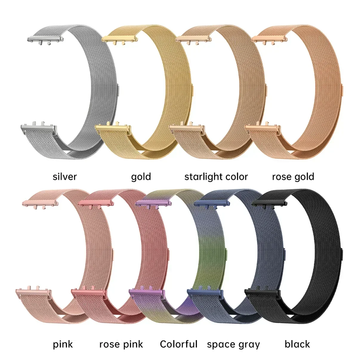 Stainless Steel Strap For Samsung Galaxy Fit 3 Smart Watch Band Milanese Loop Magnetic Bracelet Wristband Fit3 Wrist Case