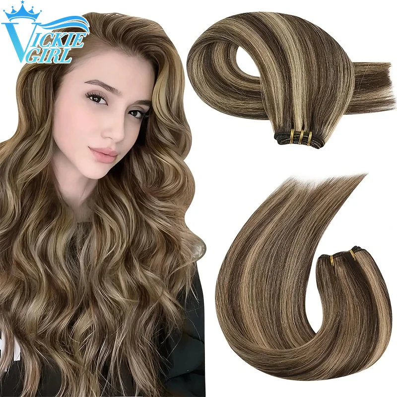 Pacotes de trama de cabelo humano reto ombre loira extensões de cabelo humano 100 g/pçs 16 "-28" trama dupla de pele remy reta