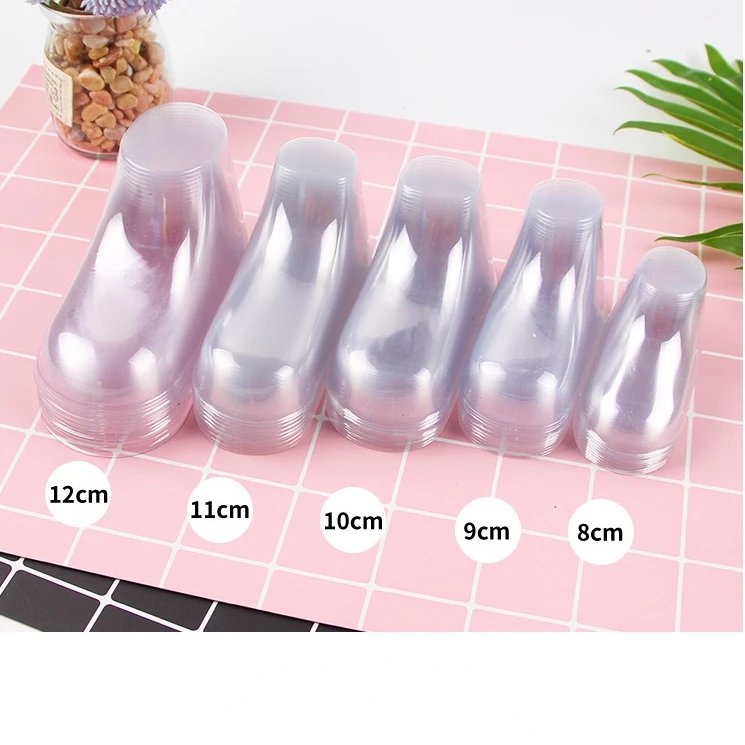10 Chiếc Bé Giày Miếng Dán Tất Đỡ Rõ Ràng PVC Con Boot Thể Hiện Hỗ Trợ Khung Chân Đựng Giày Bằng Nhựa Cây