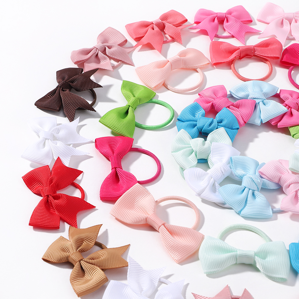 10 pçs/lote fita de gorgorão trança arcos elásticos laços de cabelo faixas de cabelo suportes acessórios de cabelo de ano novo para o presente das meninas do bebê