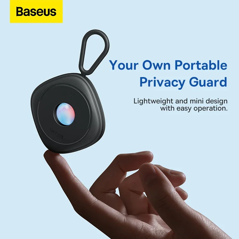 BASEUS เครื่องตรวจจับกล้องรักษาความปลอดภัยอุปกรณ์สอดแนมป้องกันการแอบมองสำหรับค้นหากล้อง
